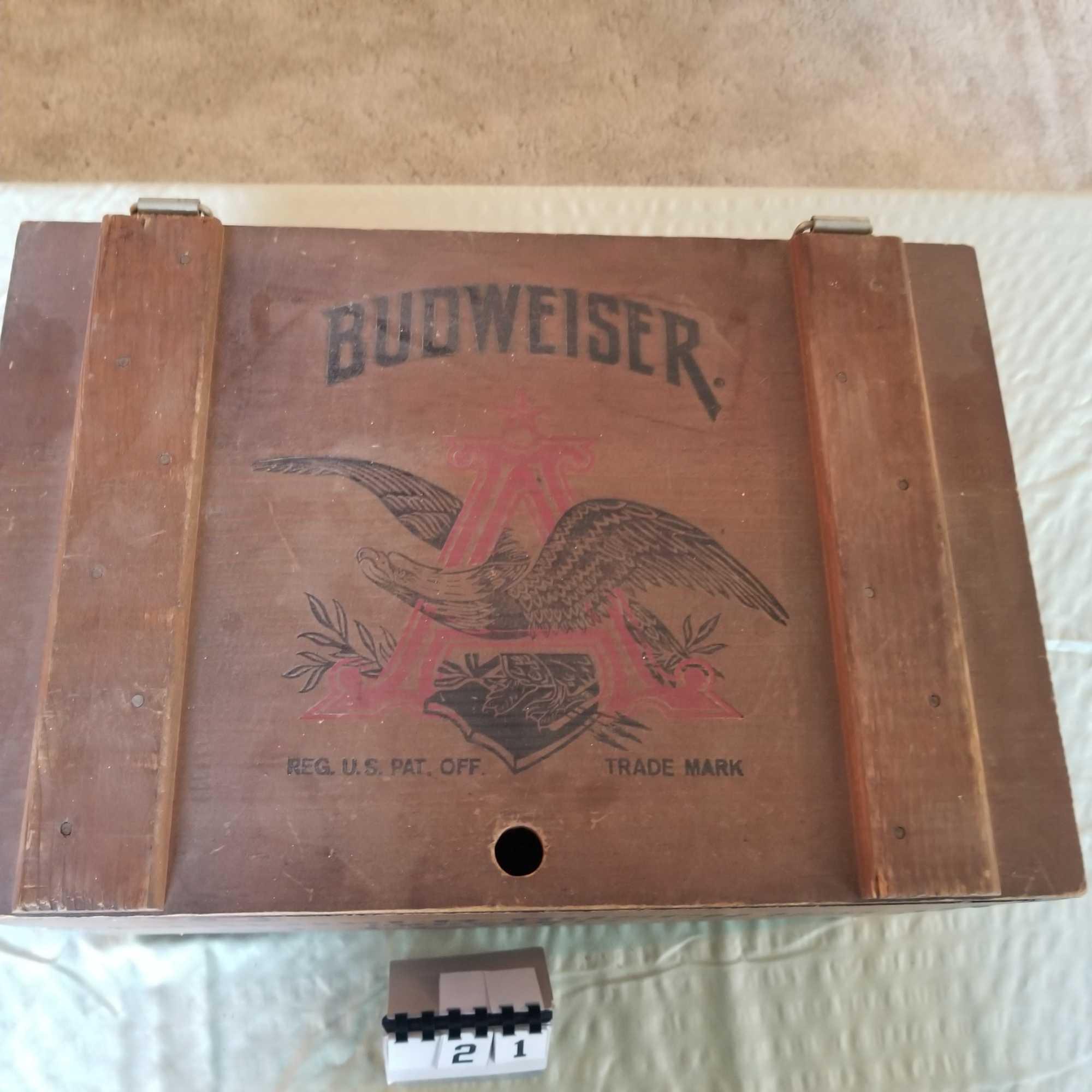 Anheuser-Busch Wood Shipping Box