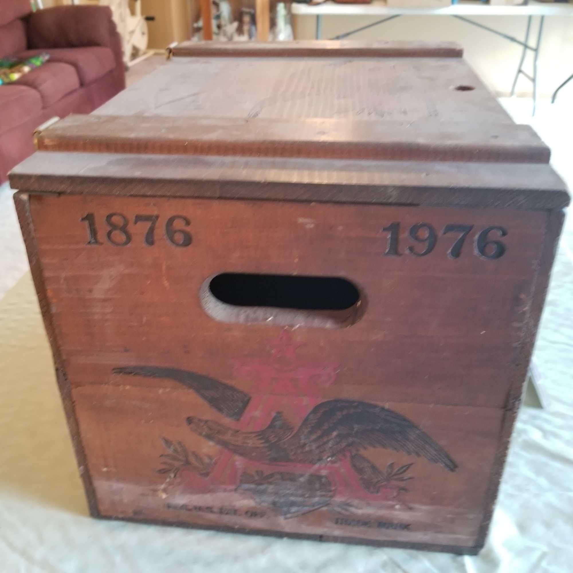 Anheuser-Busch Wood Shipping Box