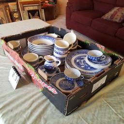 Assortment Blue Dishes