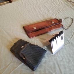 Leather Trucker Wallet and Cigarette Coin Purse