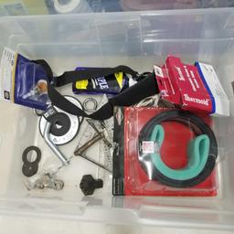 Assortment inc. Rope, Pins, Solder, And Scraper