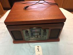 Crosley Radio Replica with AM/FM, CD, and Cassette Player