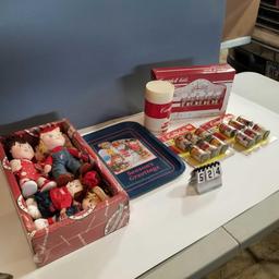 Campbell Collectible Items inc. Dolls, and Tray