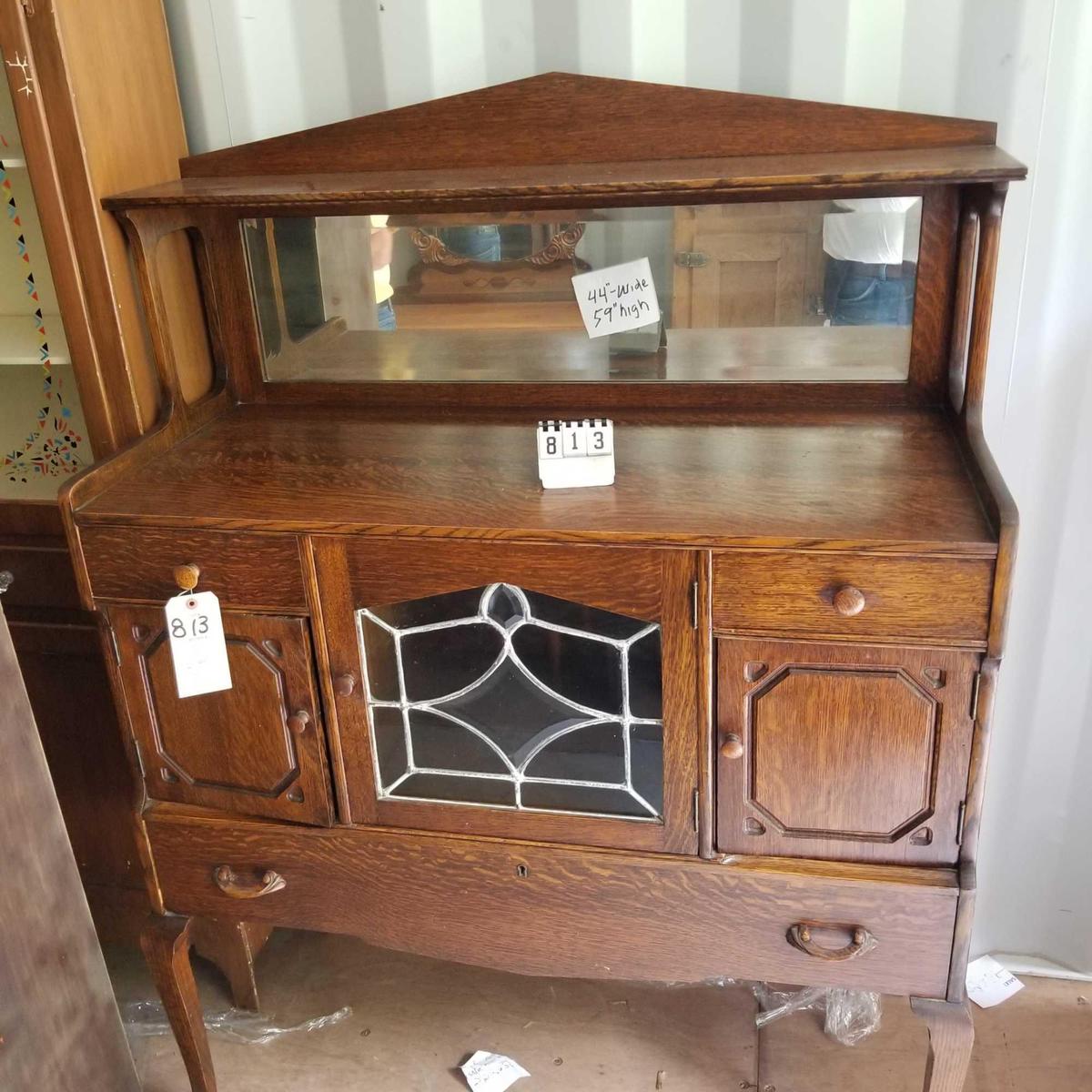 Very Ornate Mirrored Sideboard