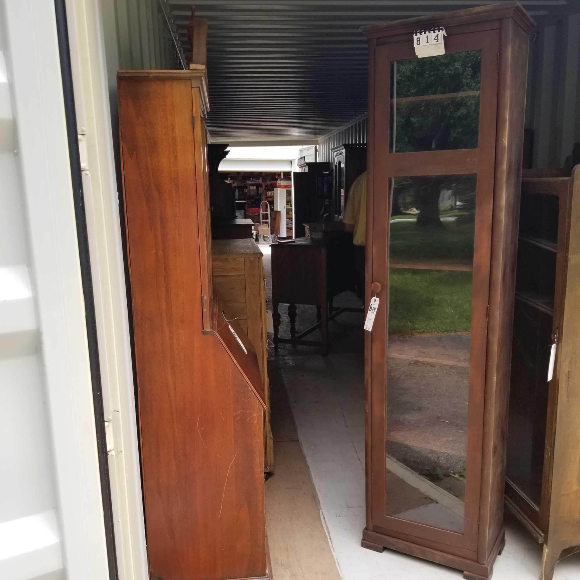 Glass Front Book Cabinet