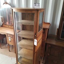 Curved Glass Front China Cabinet