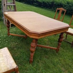 40x60 Split Pedestal Table and 8 Chair Set