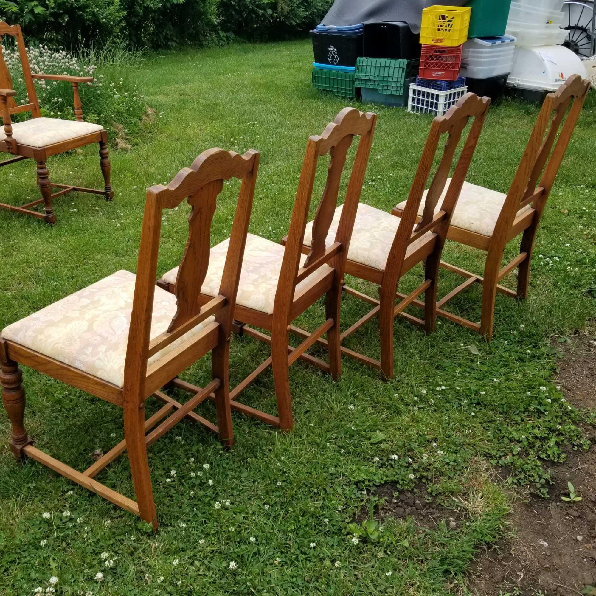 40x60 Split Pedestal Table and 8 Chair Set