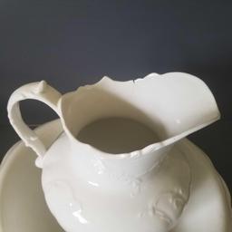 Porcelain Water Pitcher and Basin