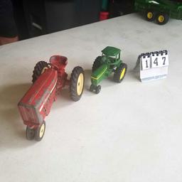 IH and JD Toy Tractors