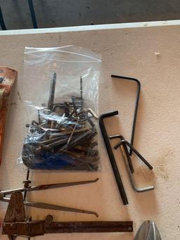 Squares, tin snips, hex wrenches, calipers, etc. shipping