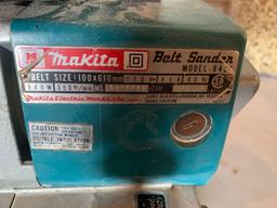 Makita belt sander and belts