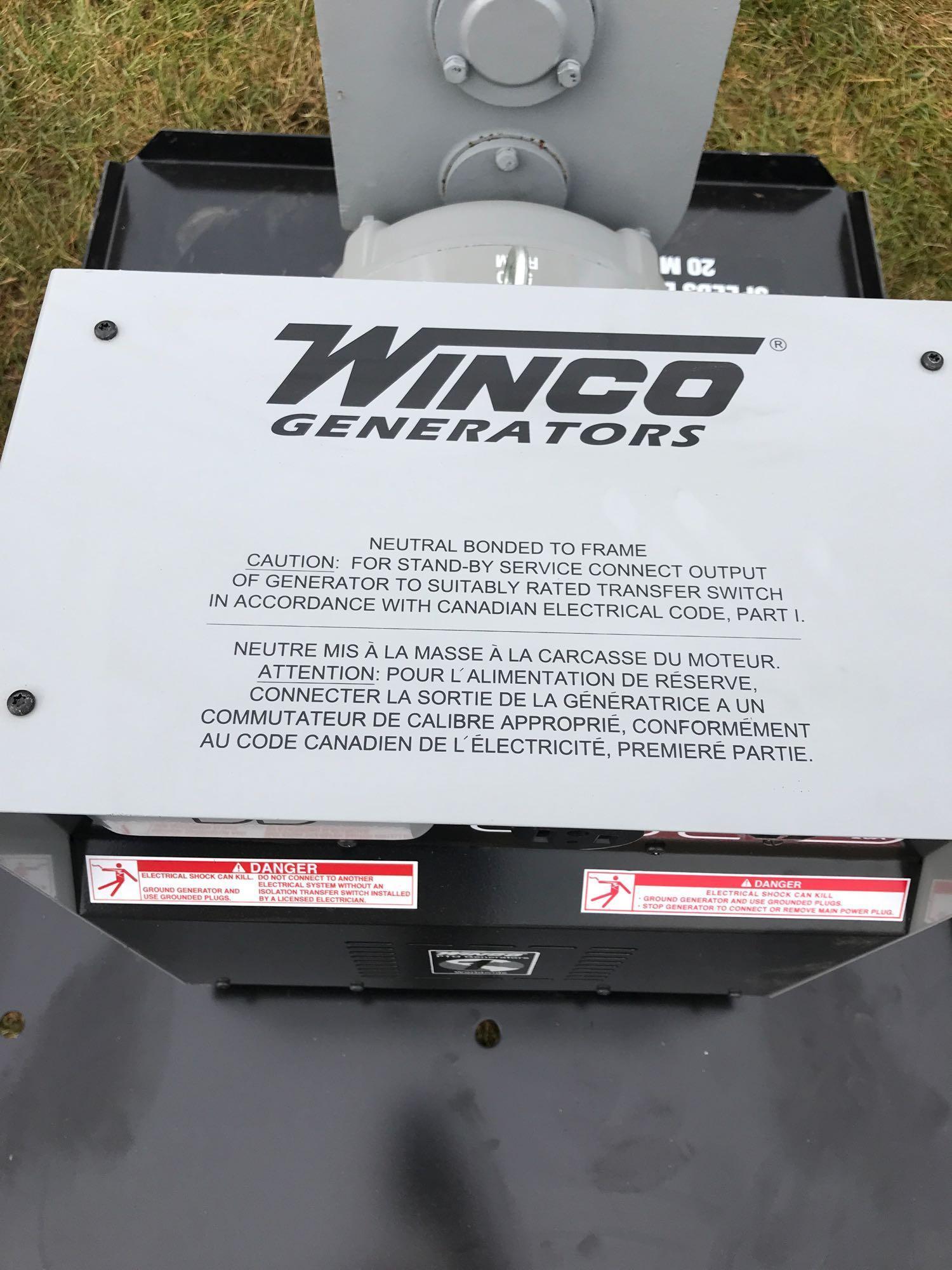 New Winco 25,000 Watt Generator on Cart