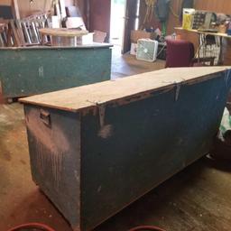 Wood Job box on Caster Wheels
