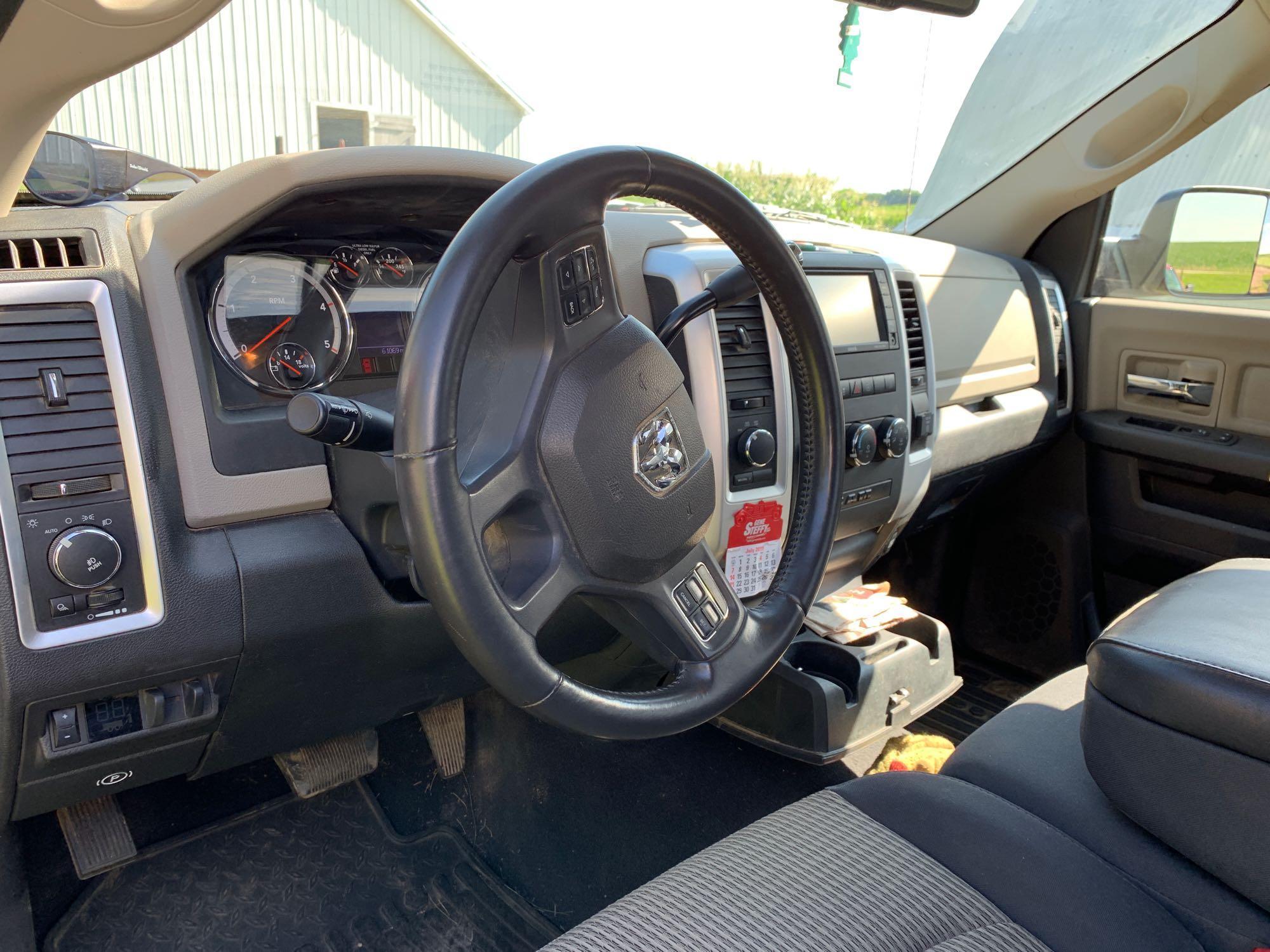 2012 Ram 2500 SLT 4x4 Diesel Pickup Truck, VIN # 3C6LD5BL3CG281451 ONLY 61069 MILES