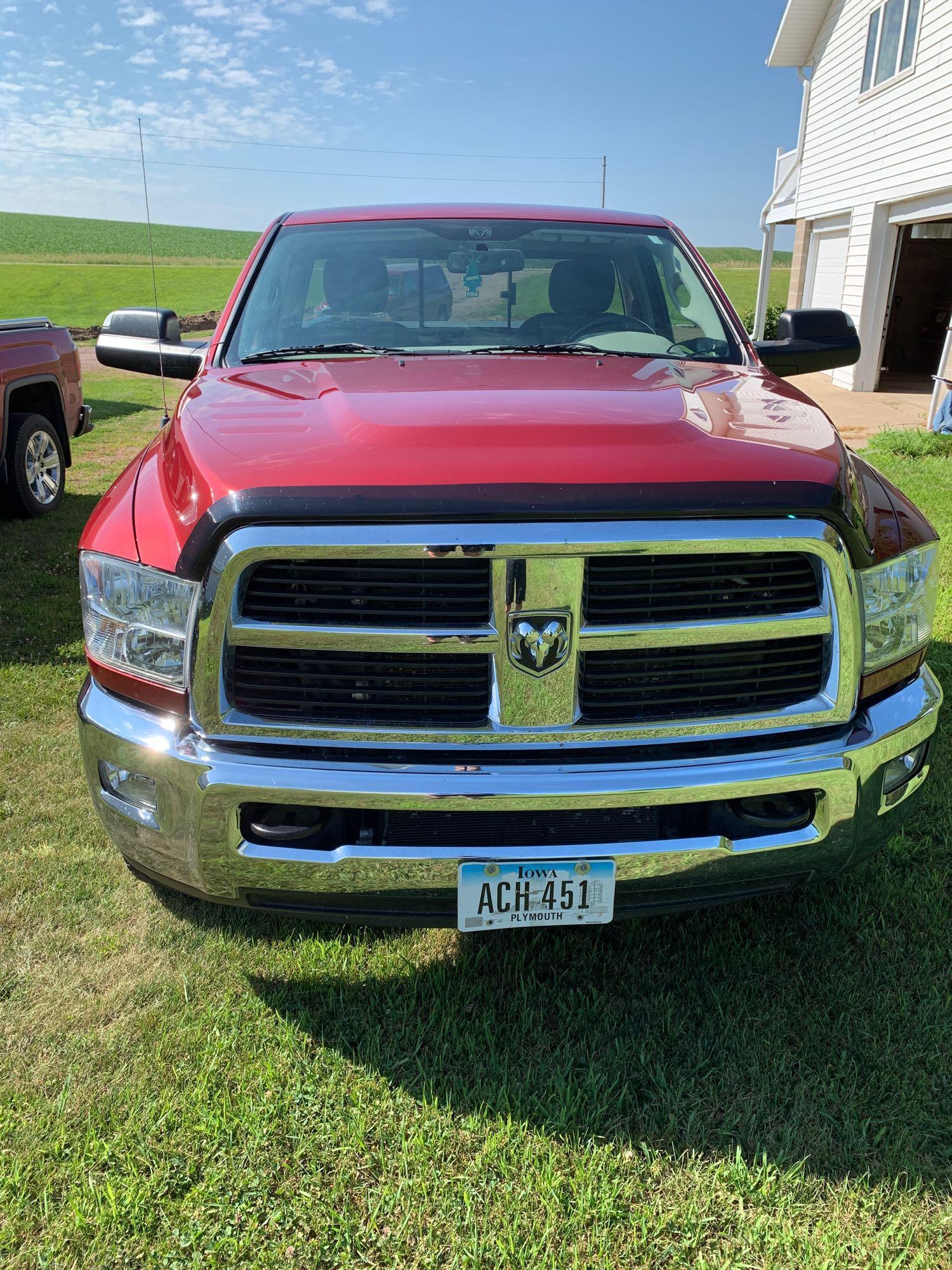 2012 Ram 2500 SLT 4x4 Diesel Pickup Truck, VIN # 3C6LD5BL3CG281451 ONLY 61069 MILES