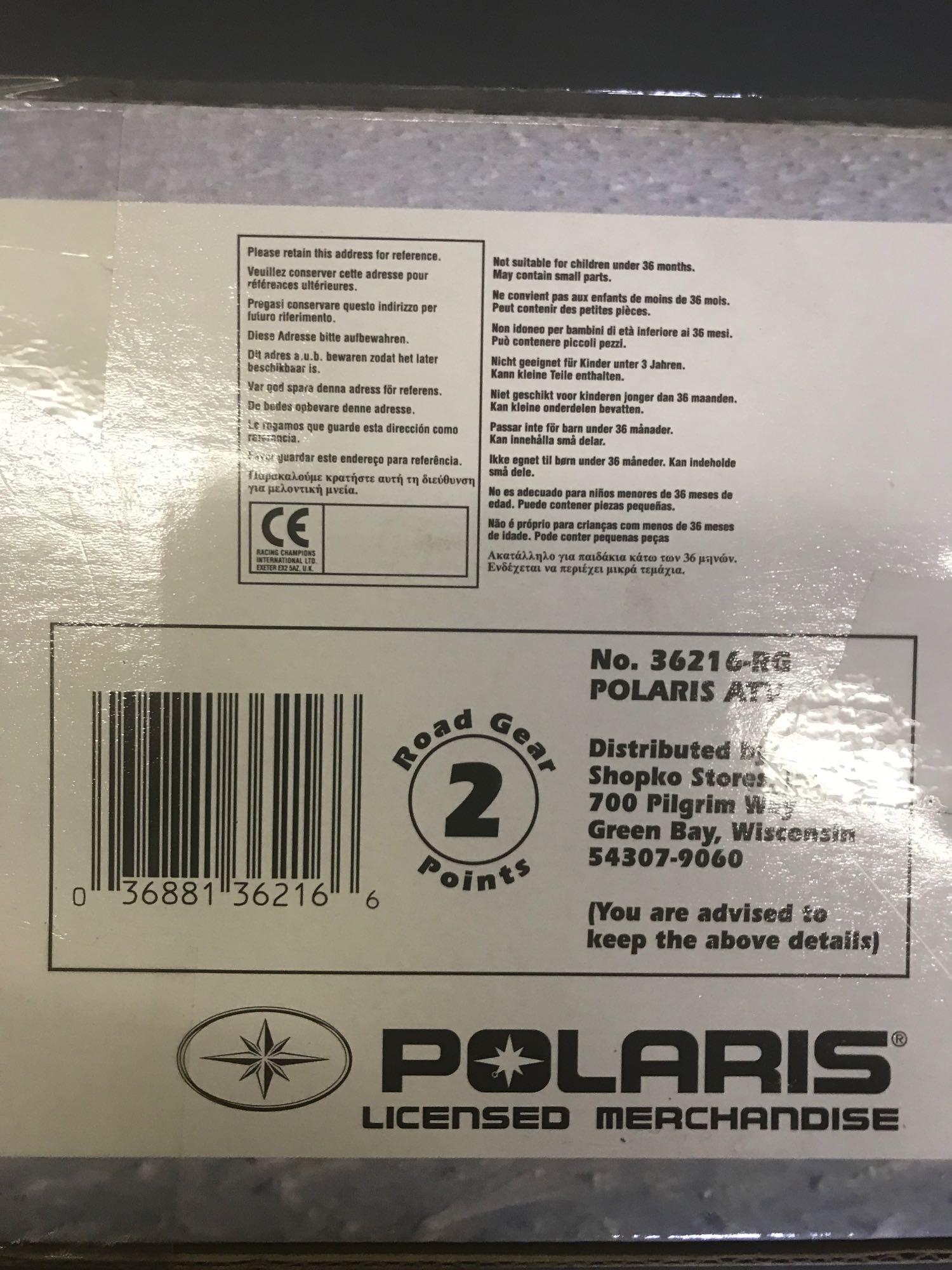 1/18 Scale Polaris Snowmobiles and Watercraft-NIB