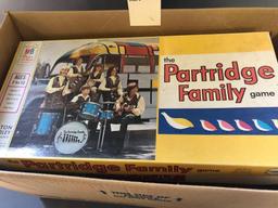 Assortment Board Games inc. Partridge Family, Happy Days, and Snoopy Come Home