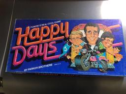 Assortment Board Games inc. Partridge Family, Happy Days, and Snoopy Come Home