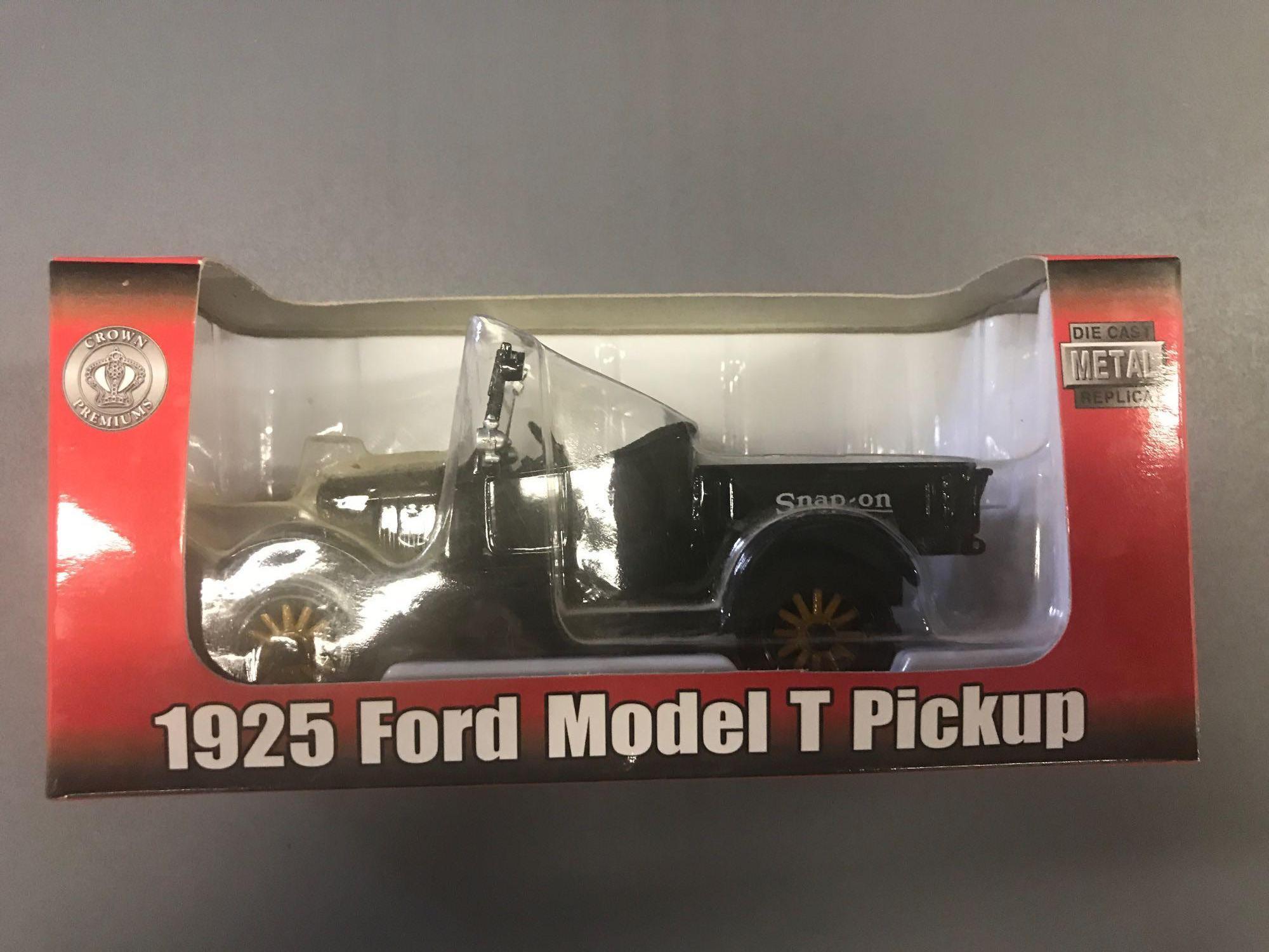 1:32 scale Snap On 1925 Ford Model T Pickup and Ertl 1936 Dodge Collectors Bank-NIB