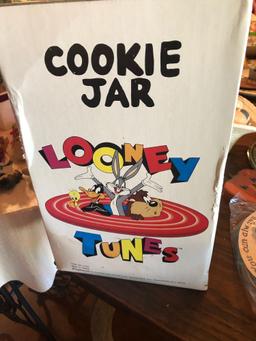 Looney Toons cookie jar, Easter eggs w/basket, candle holders, picture frames, and more!