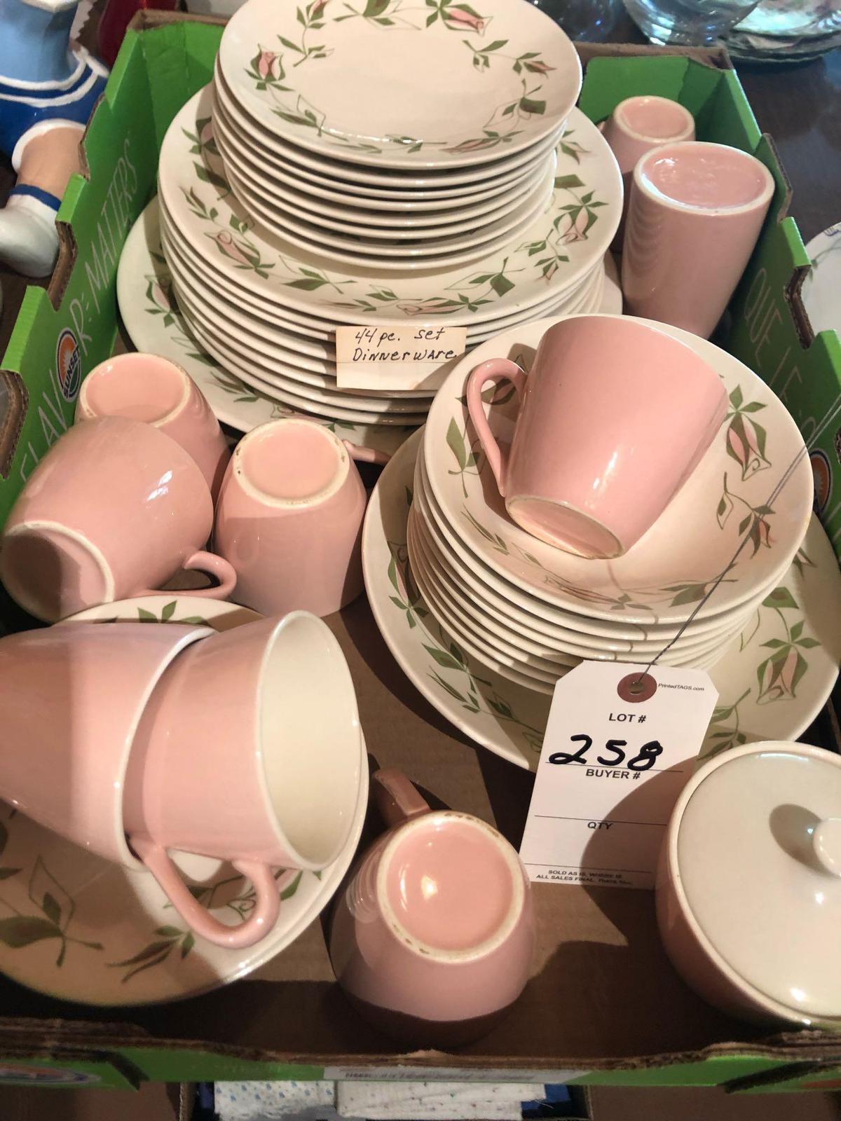 44-piece dinnerware set ~ Nice condition! No Shipping!