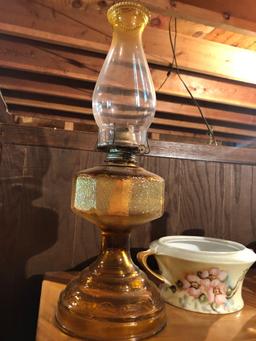 Kerosene lantern, milk-glass items, vase, and more!