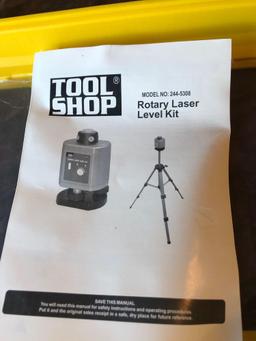"Tool Shop" rotary laser level, in case (May need new batteries)