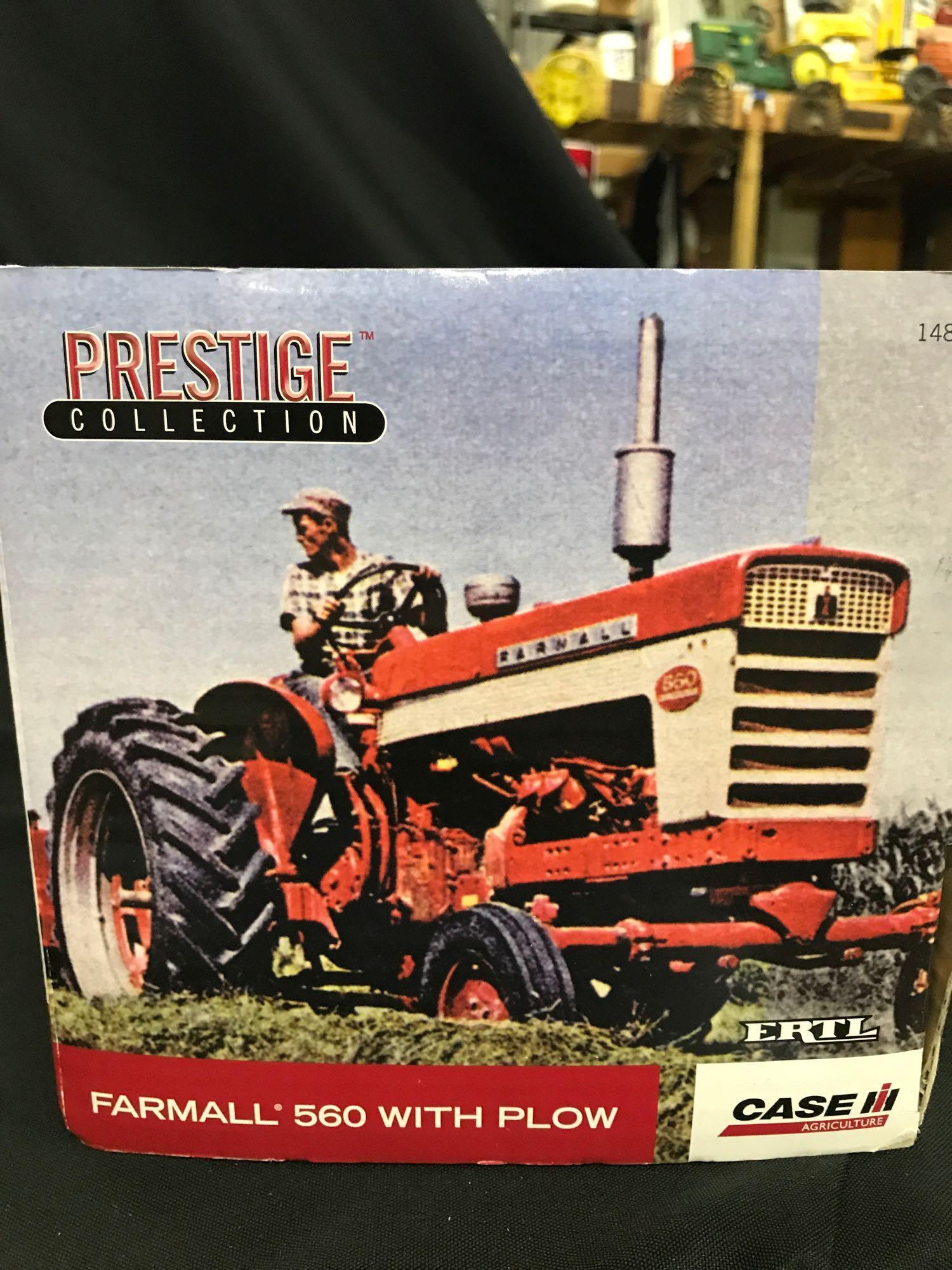 IH Farmall "560" Tractor with 5 Bottom Plow Prestige Series