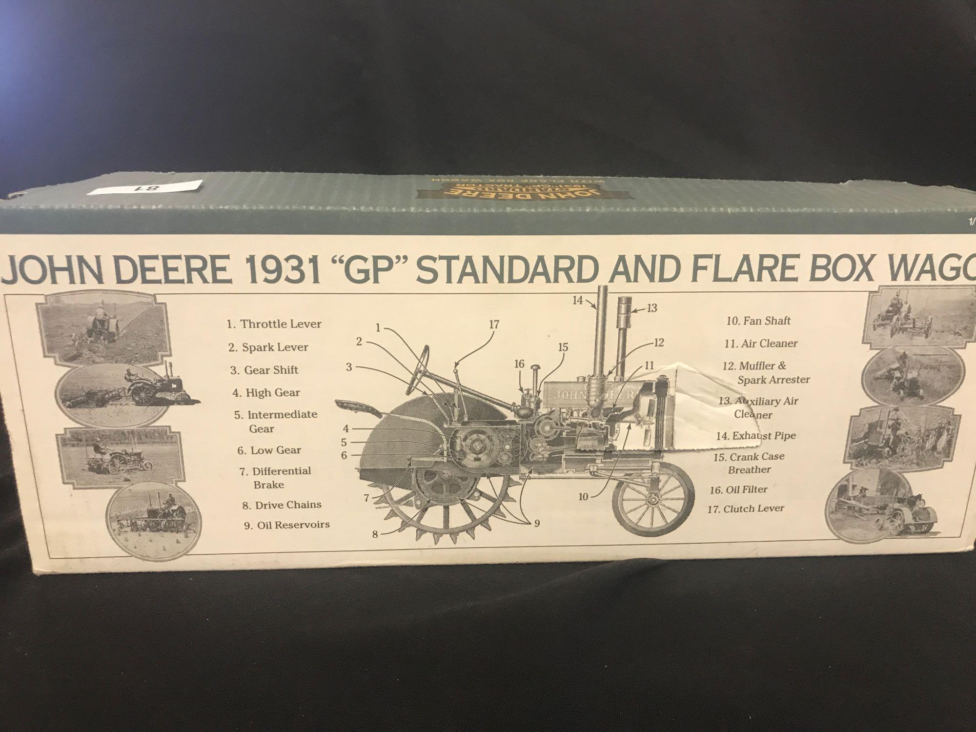 John Deere "GP" Tractor with Flare Box Wagon