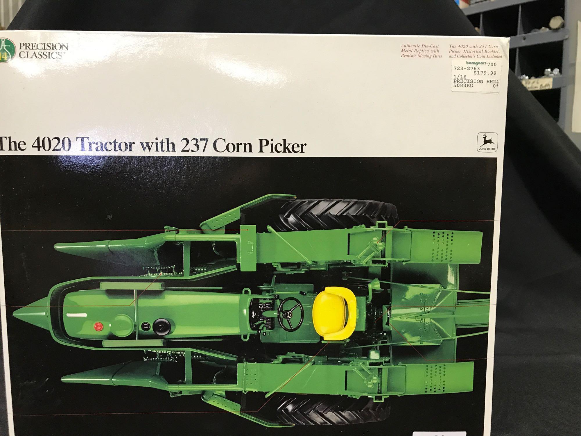 John Deere "4020" Tractor with "237" Corn Picker Precision Classic