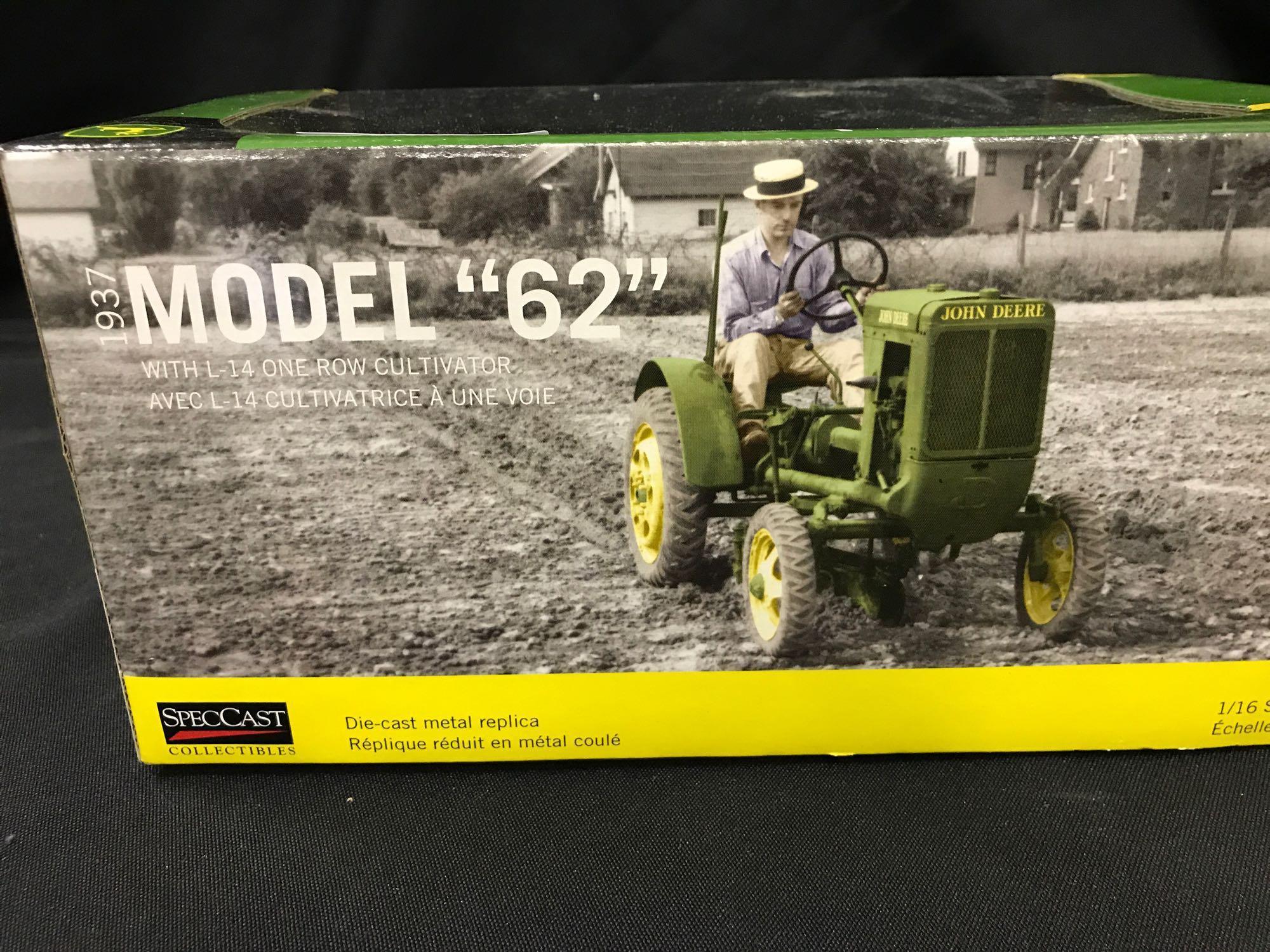 John Deere Model "62" Tractor with "L-14" Cultivator