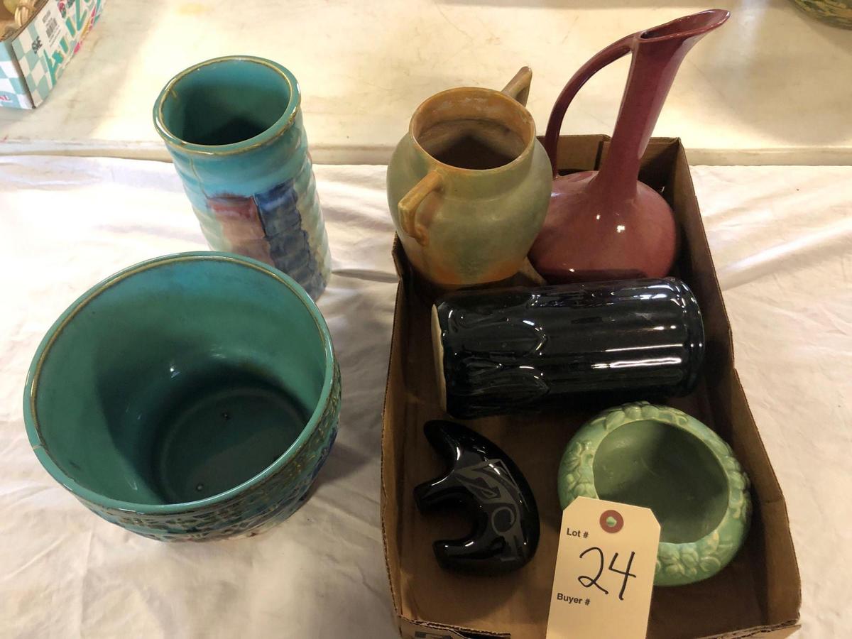 Hull pottery & misc. vases....