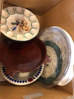 Assorted Glassware and plates