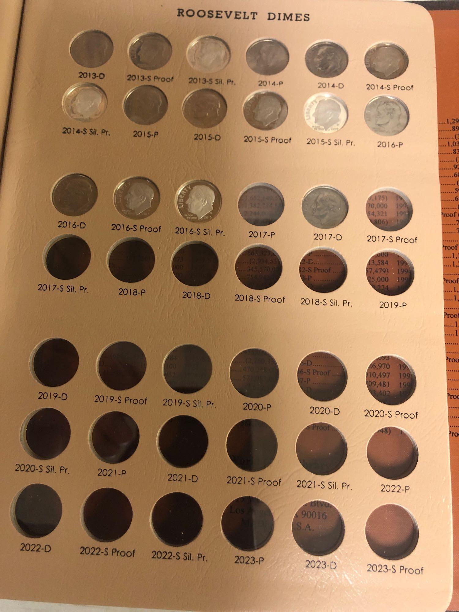 1946-2016 Complete Roosevelt Dimes Collection