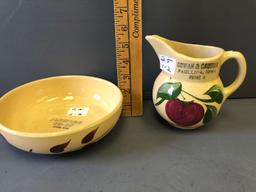 #15 & #95 Watt Ware Bowl & Pitcher