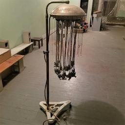 ANTIQUE REALISTIC ELECTRIC CURLING STAND