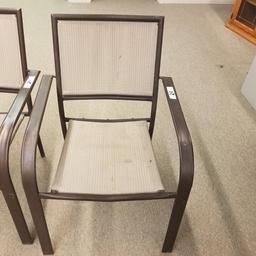 2] METAL FRAME CHAIRS