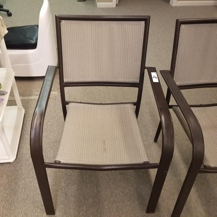 2] METAL FRAME CHAIRS