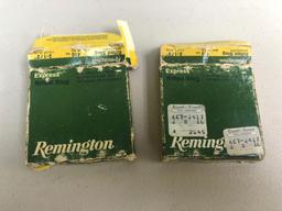 Various 410 ammo shells, (2) full boxes of 00 buck shot 12-gauge shells & (4) full boxes of 22 cal.