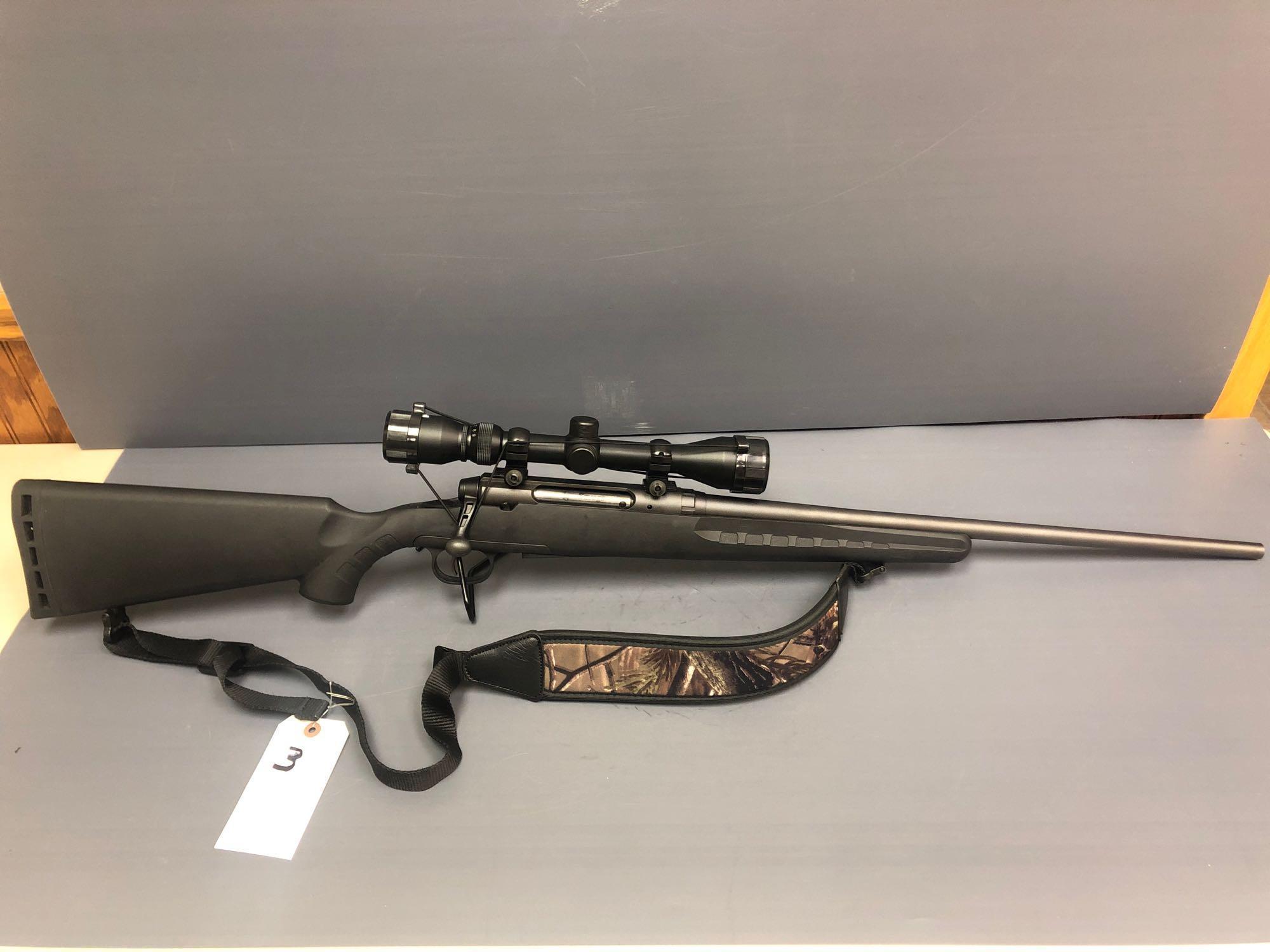 Savage Axis 30-06 cal. gun with clip & Bushnell scope. Incl. cloth case. Gun SN: H188453 - Like New!
