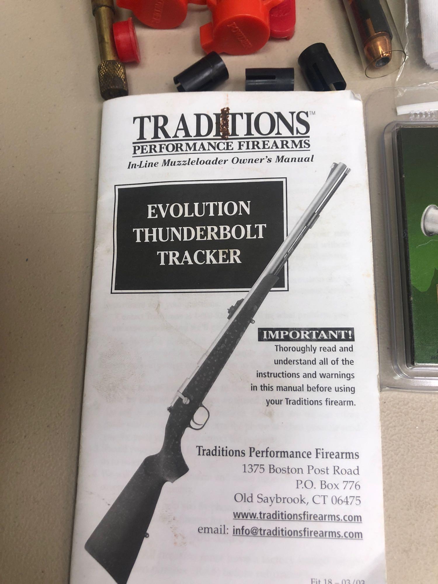 Traditions Sporter mag 209 in-line 50 cal. 1-28 gun w/ scope & mounted stand. Comes w/ Allen