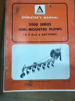 JD Grain Drill and Various Allis Chalmers Implement Manuals