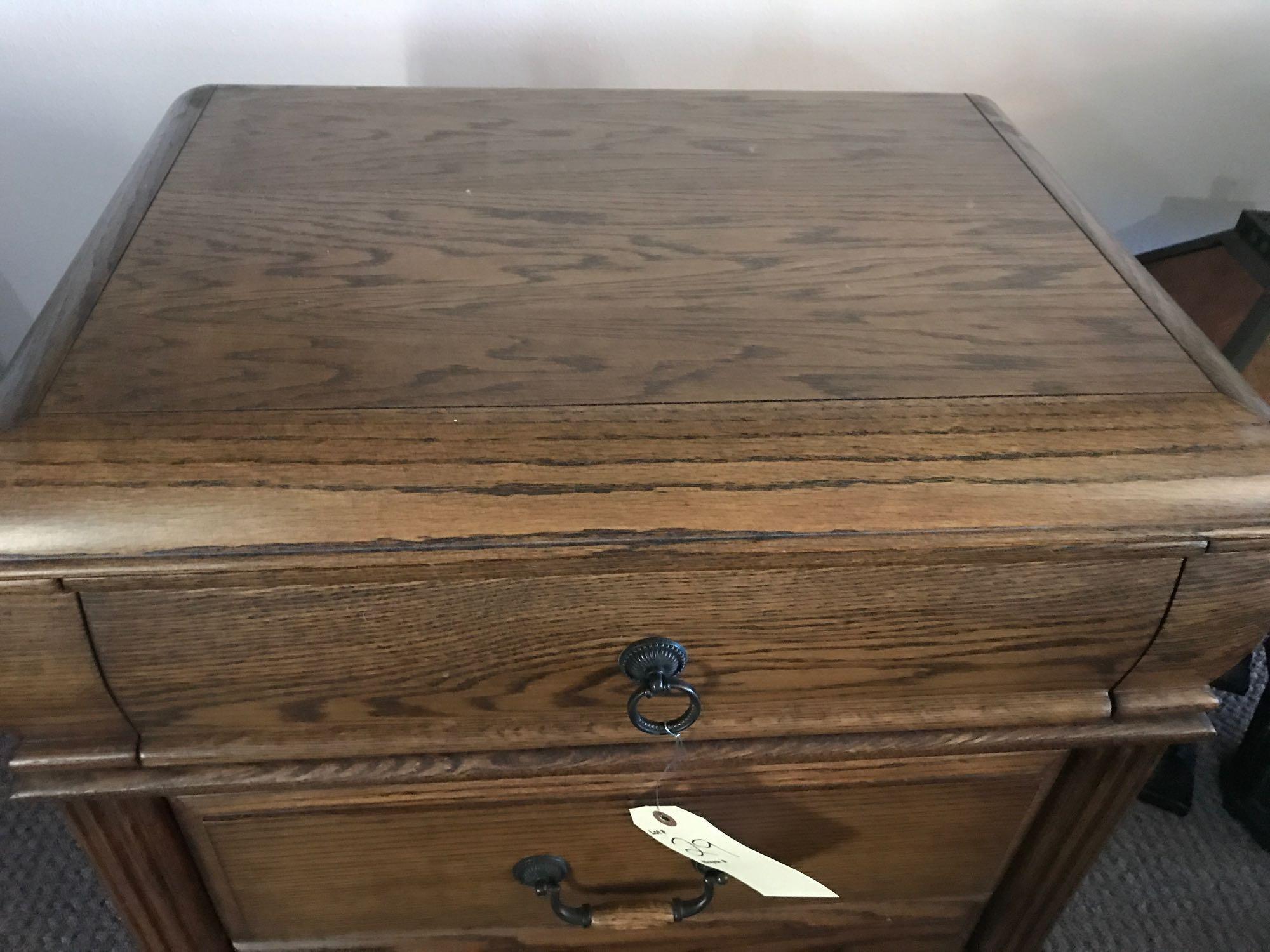 Blackhawk Oak 3-drawer cabinet 29" H X 25" W X 17" D. NO SHIPPING!