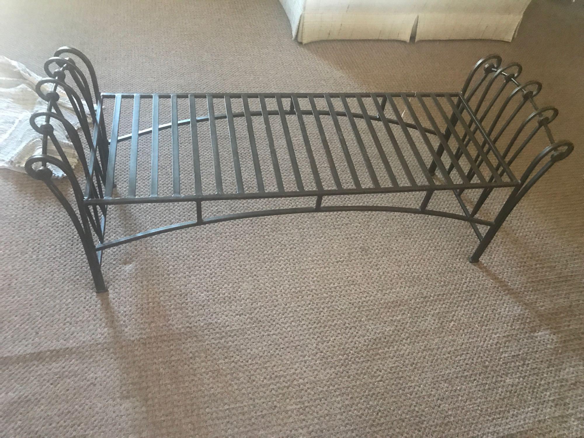 Iron Bench 55" Long x 18" Wide x 24" High. NO SHIPPING!