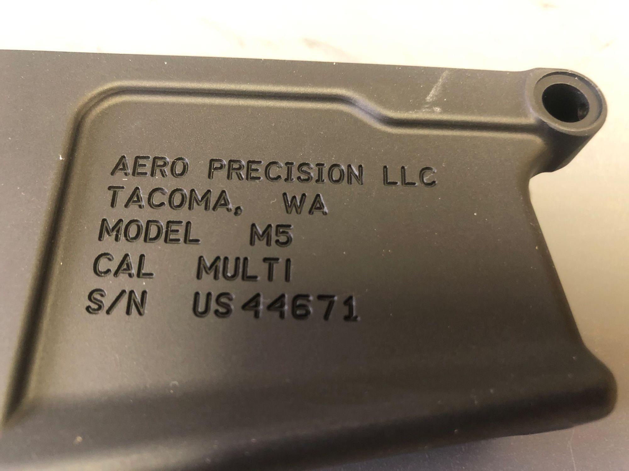 Aero precision M5 lower multi-cal. SN: US44671 - NIB