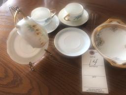 Childs cups and saucers and other collectible dishes
