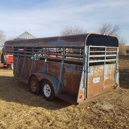 GOOSENECK 7x16 LIVESTOCK TRAILER