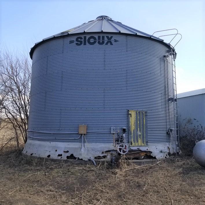 SIOUX 8000b GRAIN BIN, AERATION FLOOR