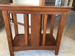 Oak End table 27'' Wx15.5 Dx 25''T. NO SHIPPING AVAILABLE!